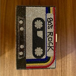 Colorful 80s Rhinestone Cassette Clutch